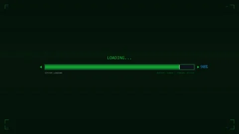 Loading progress bar design graphic suitable for video creators and web des.. Stock Footage 323576537