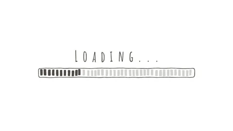 Loading progress bar doodle style stopmotion downloading barloading screen Stock Footage 152249059