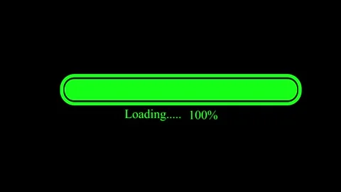 Loading Progress Bar icon animated video Stock Footage 306692095