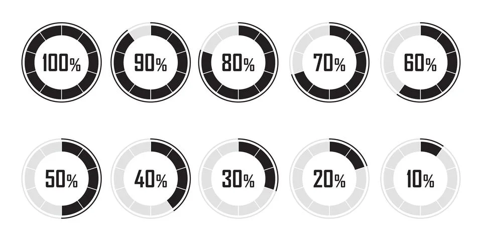 Loading progress bar icon in flat style. Progress bar vector illustration o.. Illustrazione stock