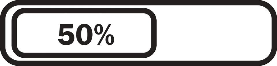 Loading Progress Bar Icon Stock Illustration