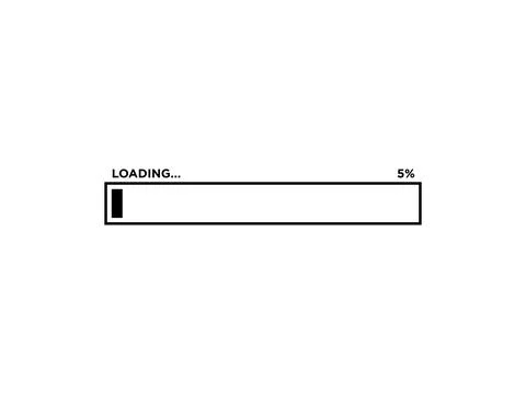 Loading Progress Bar Icon Vector Template Ilustración de archivo
