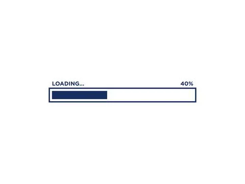 Loading Progress Bar Icon Vector Template Ilustración de archivo