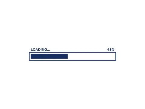 Loading Progress Bar Icon Vector Template 스톡 일러스트