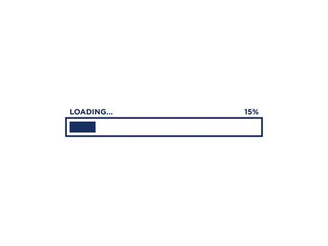 Loading Progress Bar Icon Vector Template Ilustración de archivo