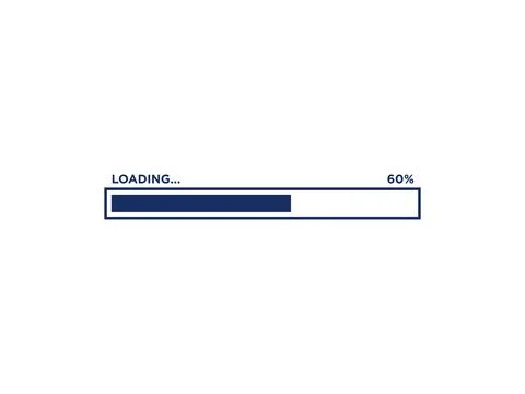 Loading Progress Bar Icon Vector Template Stock Illustration