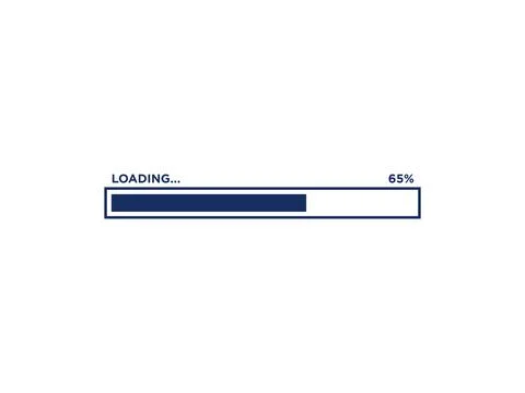 Loading Progress Bar Icon Vector Template Ilustración de archivo