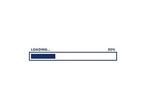 Loading Progress Bar Icon Vector Template Illustrazione stock