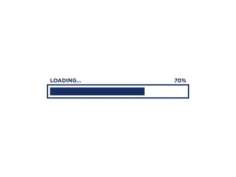 Loading Progress Bar Icon Vector Template Stock Illustration