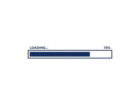 Loading Progress Bar Icon Vector Template Stock Illustration