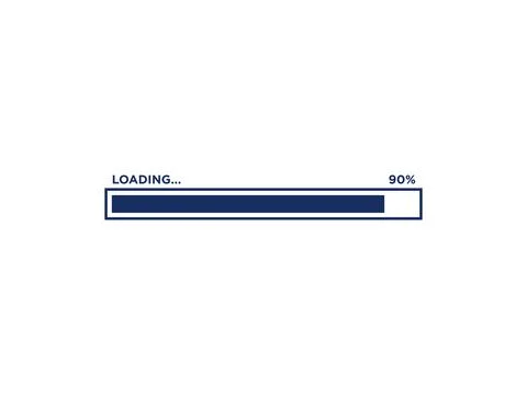 Loading Progress Bar Icon Vector Template Ilustración de archivo