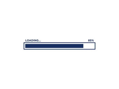 Loading Progress Bar Icon Vector Template Illustrazione stock
