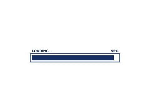 Loading Progress Bar Icon Vector Template Ilustración de archivo