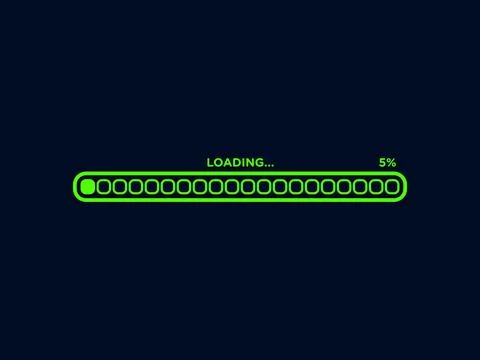 Loading Progress Bar Icon Vector Template Ilustración de archivo