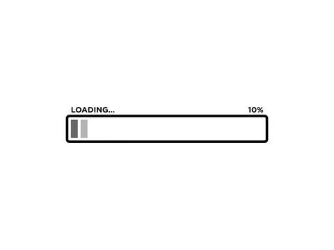 Loading Progress Bar Icon Vector Template Ilustración de archivo