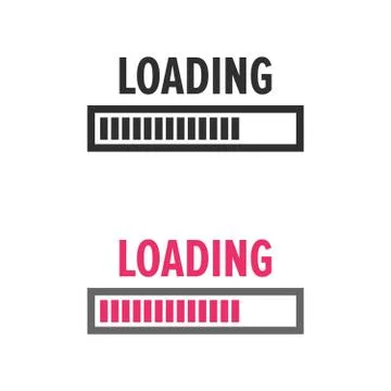 Loading progress bar Illustrazione stock