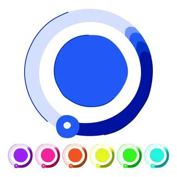 Loading progress bar indicator with data visualization graphic Illustrazione stock