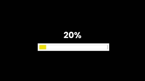 Loading progress bar loop animation Stock Footage 201980074