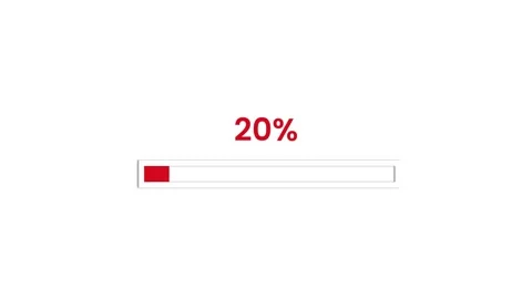 Loading progress bar loop animation Stock Footage 201980075