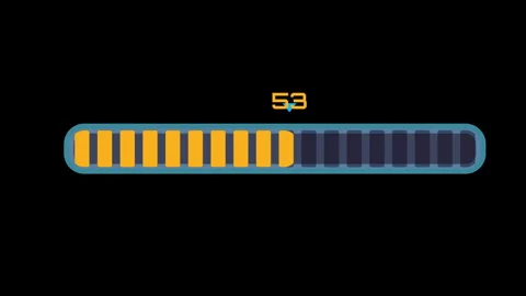 Loading progress bar showing 68 percent status Stock Footage 336859730