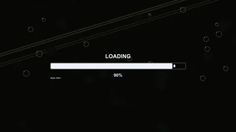 A loading progress bar shows the status of file processing for a video edit.. Stock Footage 327745373