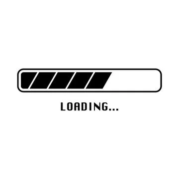 Loading Progress Bar Vector 스톡 일러스트