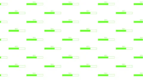 Loading Progress Bar White Animated Loop... | Stock Video | Pond5