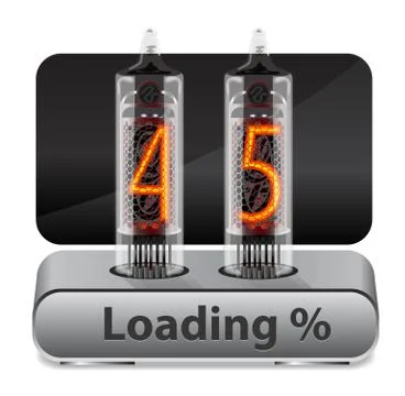 Loading Progress Indicator Stock Illustration