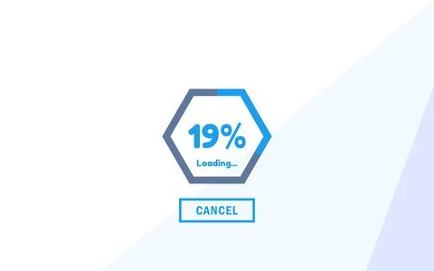 Loading progress screen. Illustration on white background Stock Photos