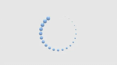 Loading progress upload or download circle Waiting loop 3d Animation video .. Stock Footage 307482540