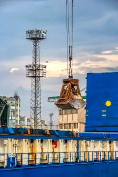 Loading raw materials Stock Photos