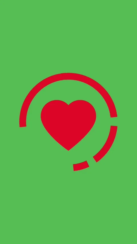 Loading red heart Video stock 326840956