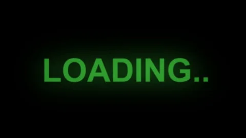 Loading retro green computer screen Stock Footage 119328093