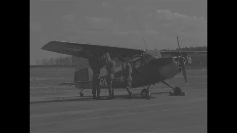 Loading of rig supplies during training of parachute rigger - 1967 Stock Footage 118316275