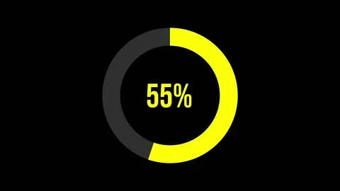 Loading in a ring. Animation of the load line in a circle and color change... Stock Footage 305231261