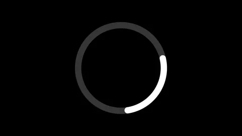 Loading rotating circle animated icon loading icon bar croma 4k Stock Footage 328617170