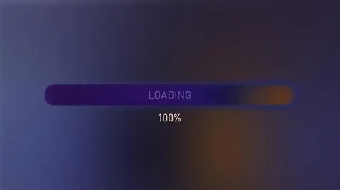 Loading scale. Motion. Purple background with orange hues and a running margin イラスト素材