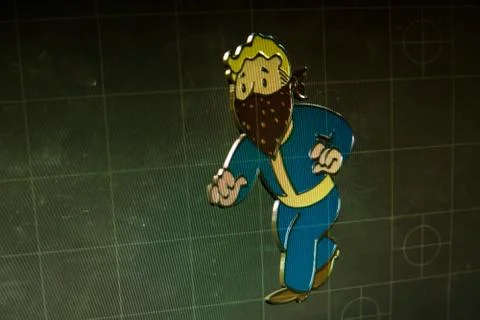 Loading scene in fallout 4 Stock Photos