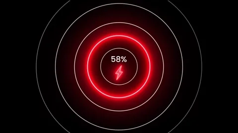 Loading screen from 0 to 95 percent display animation Stock Footage 325656611