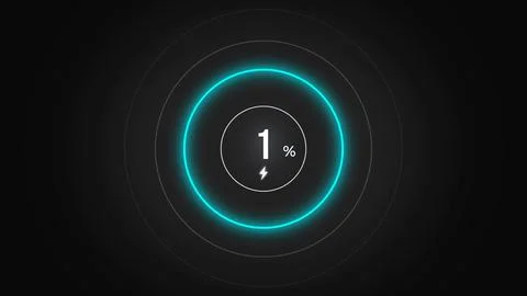 Loading screen at 1. Stock Illustration
