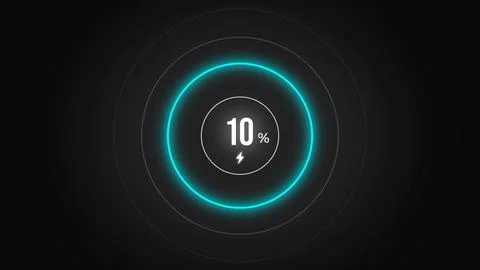 Loading screen at 10. Stock Illustration