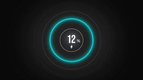 Loading screen at 12. Stock Illustration