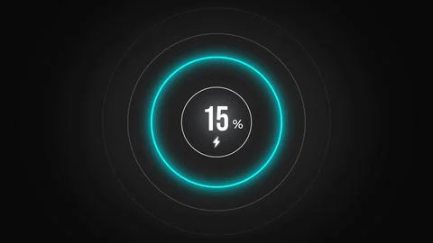 Loading screen at 15. Stock Illustration