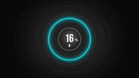 Loading screen at 16. Stock Illustration