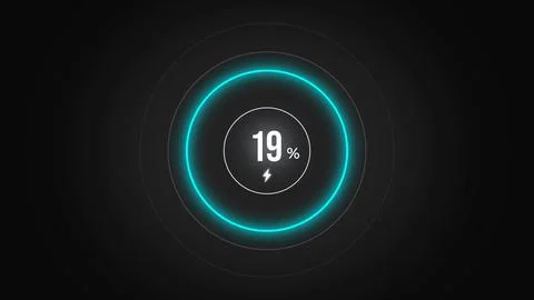 Loading screen at 19. Stock Illustration
