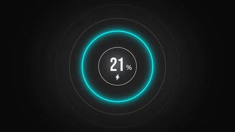 Loading screen at 21. Illustrazione stock
