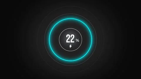 Loading screen at 22. Stock Illustration