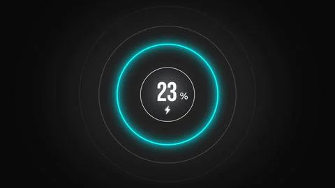Loading screen at 23. Stock Illustration