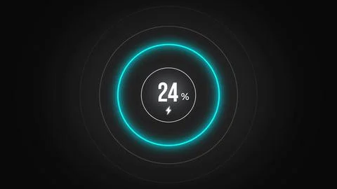 Loading screen at 24. Stock Illustration