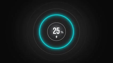 Loading screen at 25. Stock Illustration